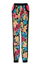 Michael Kors Collection Contrast Silk Track Pants