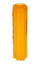 Moda Operandi Oscar De La Renta Silk Georgette Caped Caftan Size: 2