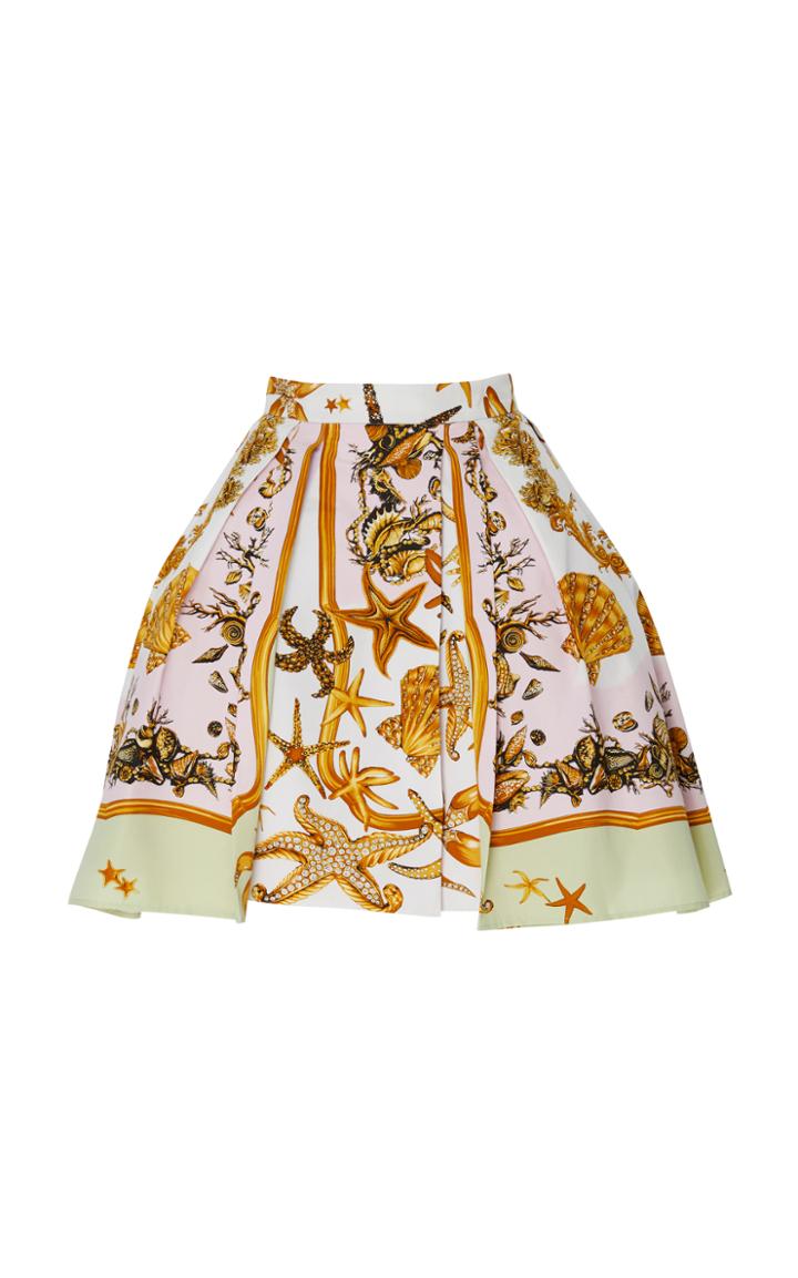 Versace Cotton Silk Faille Skirt