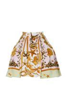 Versace Cotton Silk Faille Skirt