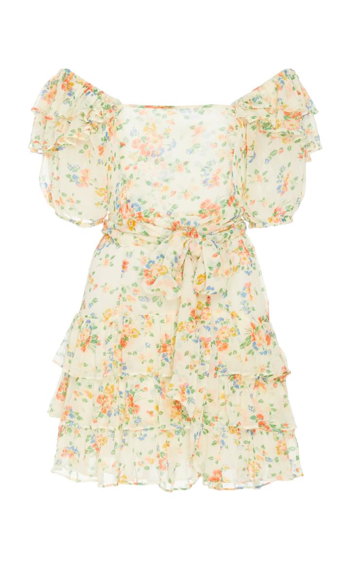 Moda Operandi Loveshackfancy Kimbra Silk Mini Dress Size: 00