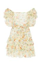 Moda Operandi Loveshackfancy Kimbra Silk Mini Dress Size: 00