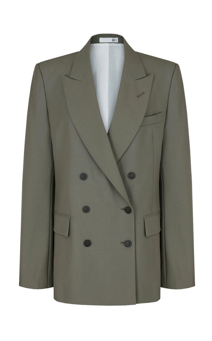 Moda Operandi Recto Double Breasted Wool Blazer Size: S/m
