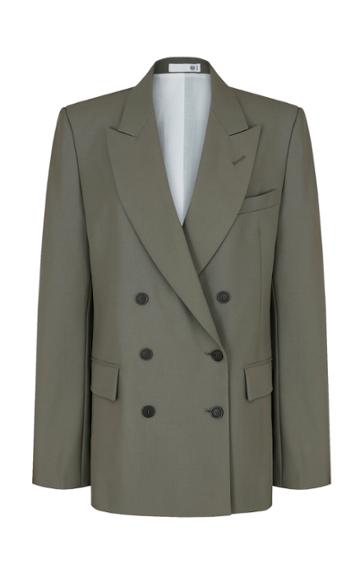 Moda Operandi Recto Double Breasted Wool Blazer Size: S/m