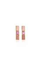 Sig Ward 18k Gold, Enamel And Pink Sapphire Studs