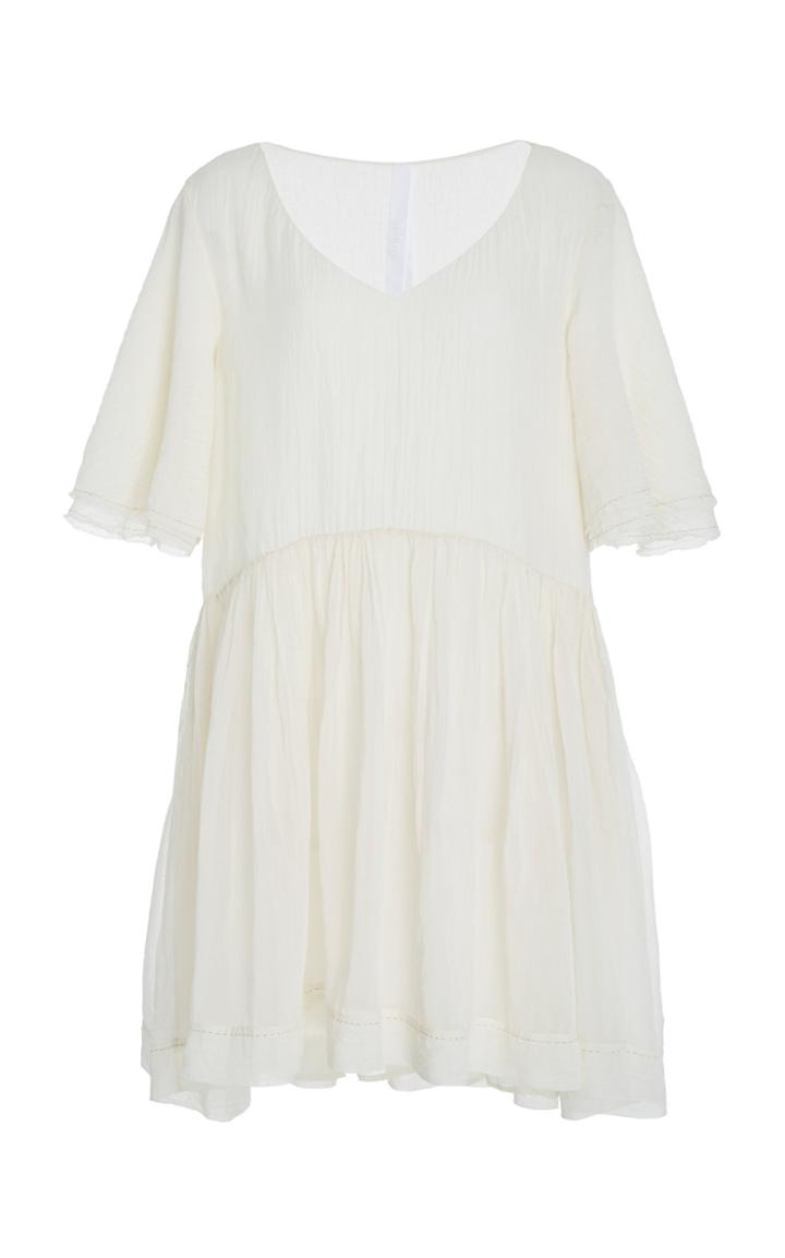 Merlette Mirabell Crinkle Chanderi Flutter Dress