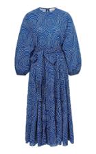 Moda Operandi Rhode Devi Wrap Cotton Midi Dress Size: M