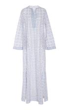 Luisa Beccaria M'o Exclusive Eyelet Embroidered Caftan