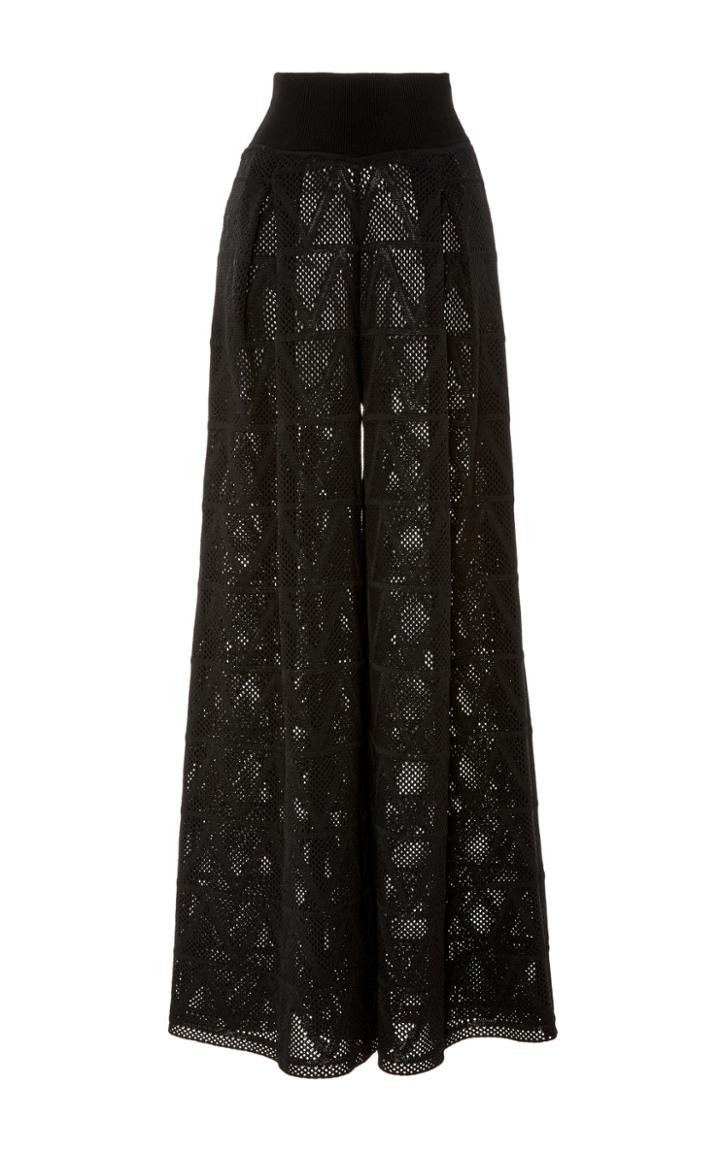 Pepa Pombo Wide Leg Textured Pant