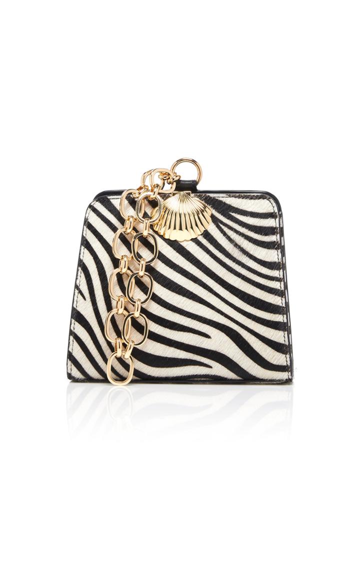 Rixo Amelie Zebra Print Calf Hair Bag