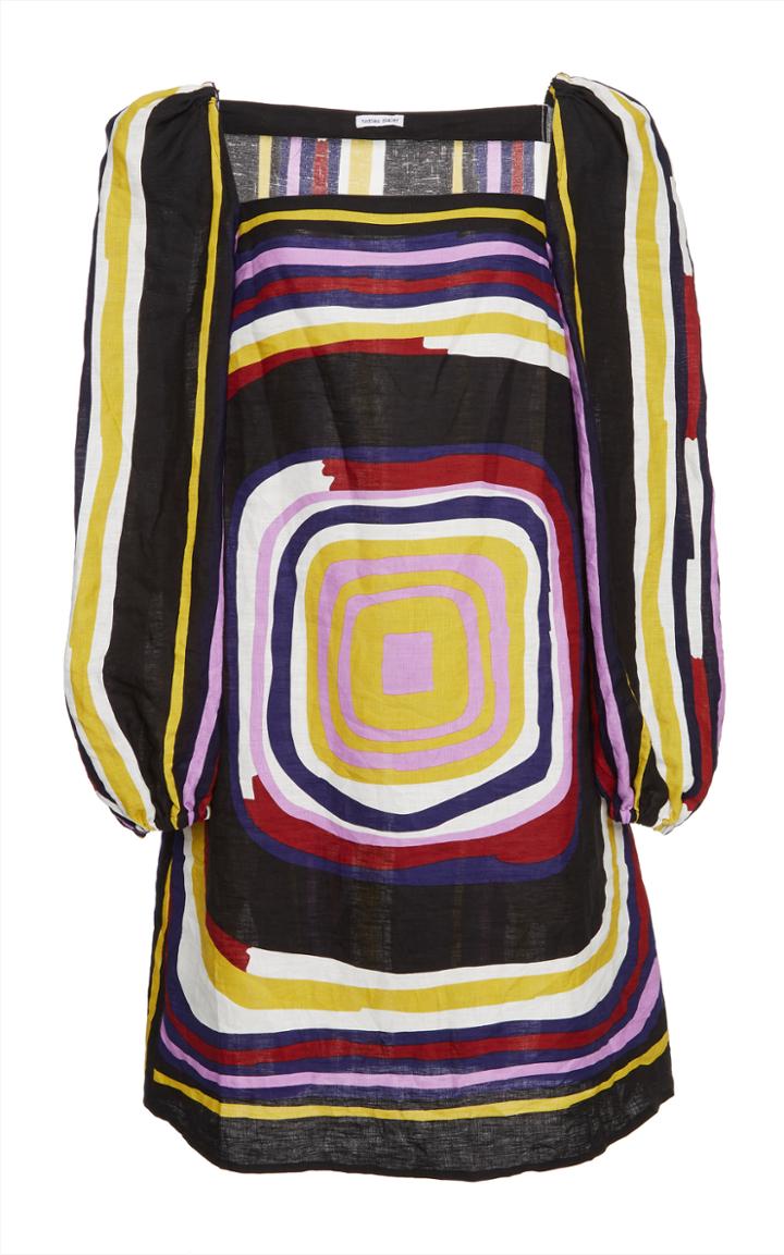 Tomas Maier Target Print Linen Dress