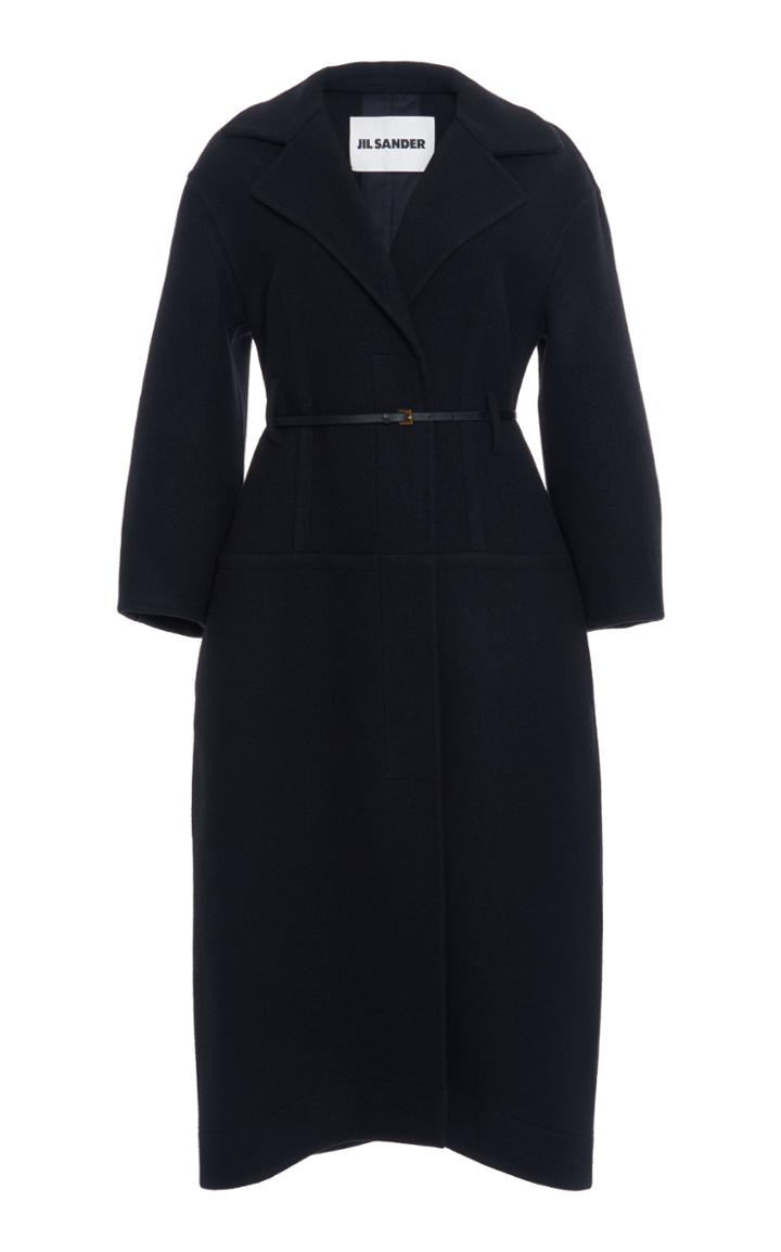 Moda Operandi Jil Sander Belted Wool Coat