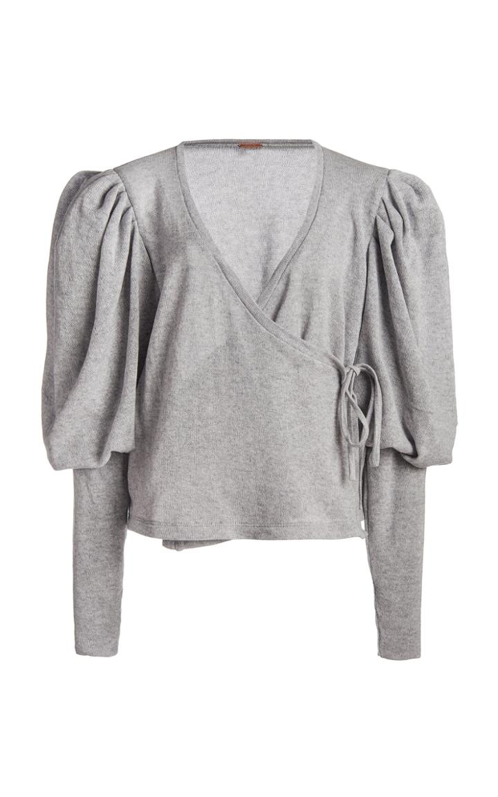 Moda Operandi Johanna Ortiz Winter Is Coming Cashmere Wrap Top
