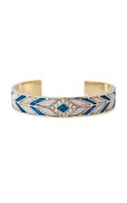 Moda Operandi Jacquie Aiche 14k Yellow Gold Opal Inlay Mosaic Cuff