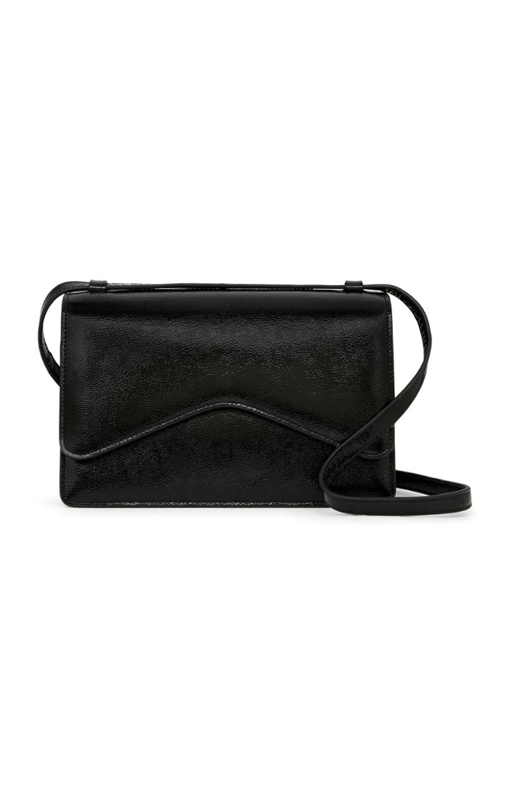 Moda Operandi Rylan Crackled Patent Leather Shoulder Bag