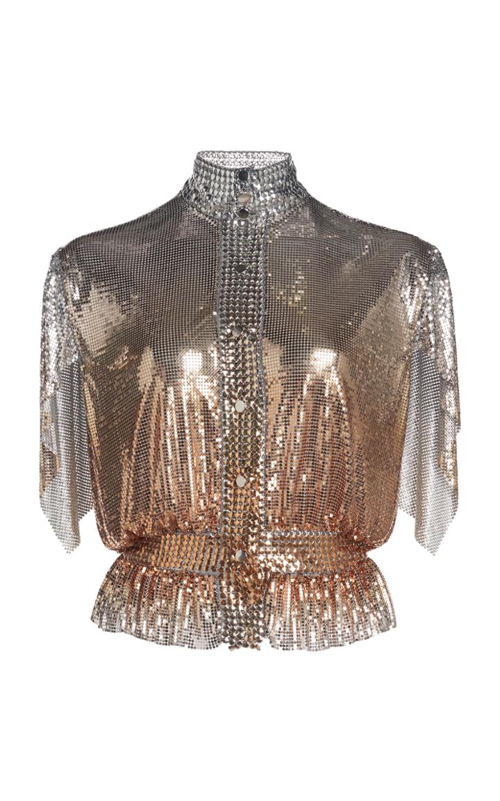 Moda Operandi Paco Rabanne Ombr Metallic Mesh Top