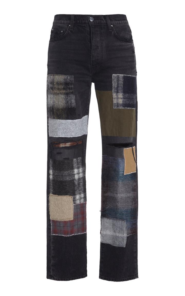 Amiri Loose Mohair Patch Jean