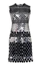 Moda Operandi Paco Rabanne Striped Metallic Mini Dress
