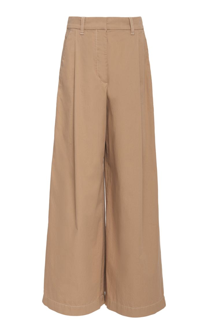 Brunello Cucinelli Cotton Wide Leg Pants