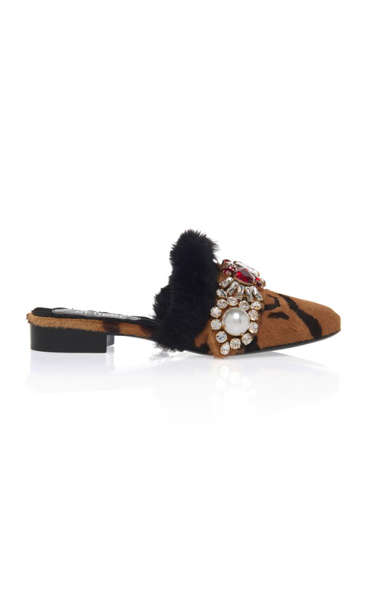 Gedebe Lucie Leopard Mule