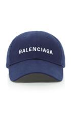 Balenciaga Embroidered Cotton-twill Baseball Cap