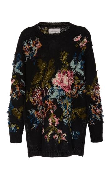 Preen By Thornton Bregazzi Lei Floral Knit Sweater