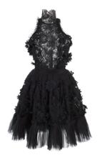Amen Couture Lace And Organza A Line Dress