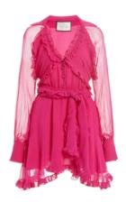 Alexis Suzette Ruffled Chiffon Mini Dress