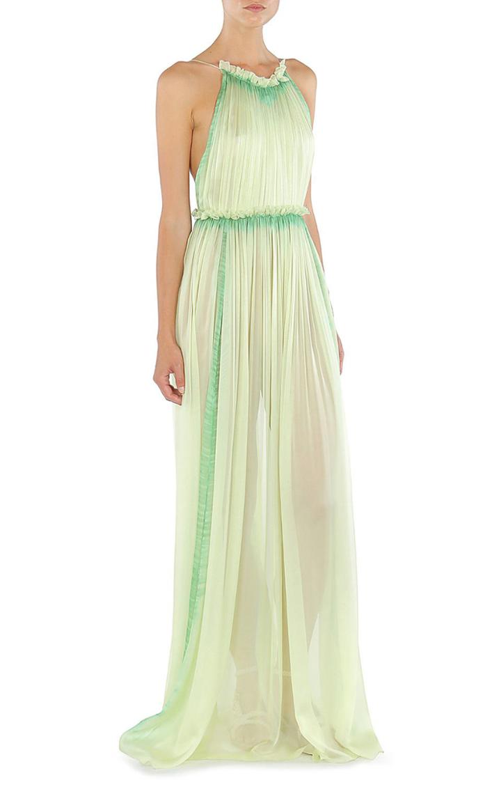 Moda Operandi Alberta Ferretti Sorbet Silk Sky Dye Gown