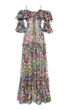 Dundas Printed Off-the-shoulder Maxi Dress