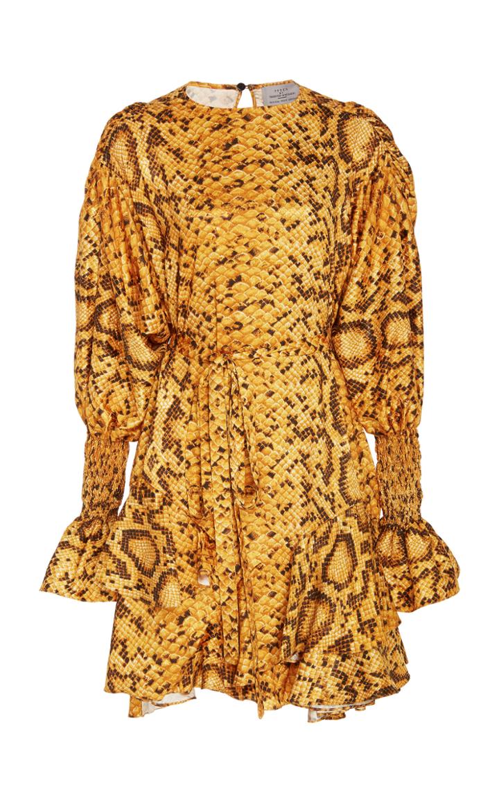 Preen By Thornton Bregazzi Lupita Printed Mini Dress
