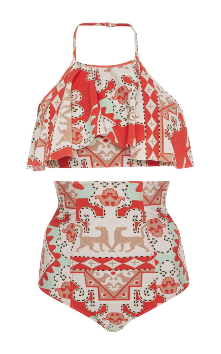 Adriana Degreas Tapestry Halter Bikini Set