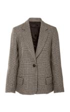 Nili Lotan Humphrey Single-breasted Houndstooth Wool-blend Jacket