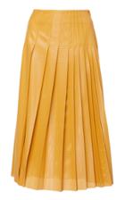 Cdric Charlier Perforated Pleated Skirt