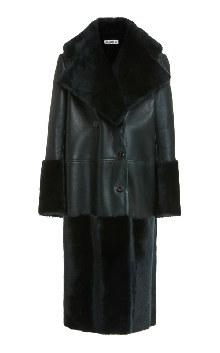 Claudia Li Long Shearling Coat