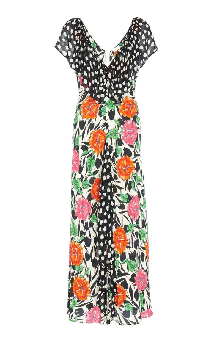 Rixo London Antoinette Polka-dot Dress