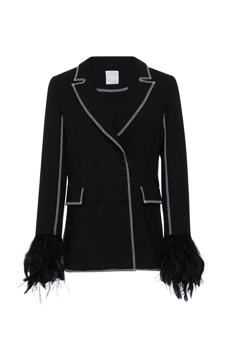 Huishan Zhang Ivy Jacket With Feathers