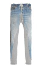 Greg Lauren Paneled Skinny Jeans