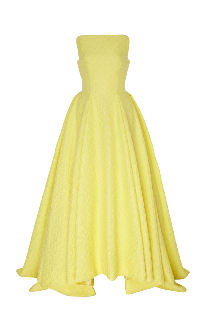 Moda Operandi Emilia Wickstead Strapless Cloqu Dress Size: 8