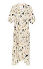 Marni Short Sleeve Floral A-line Dress