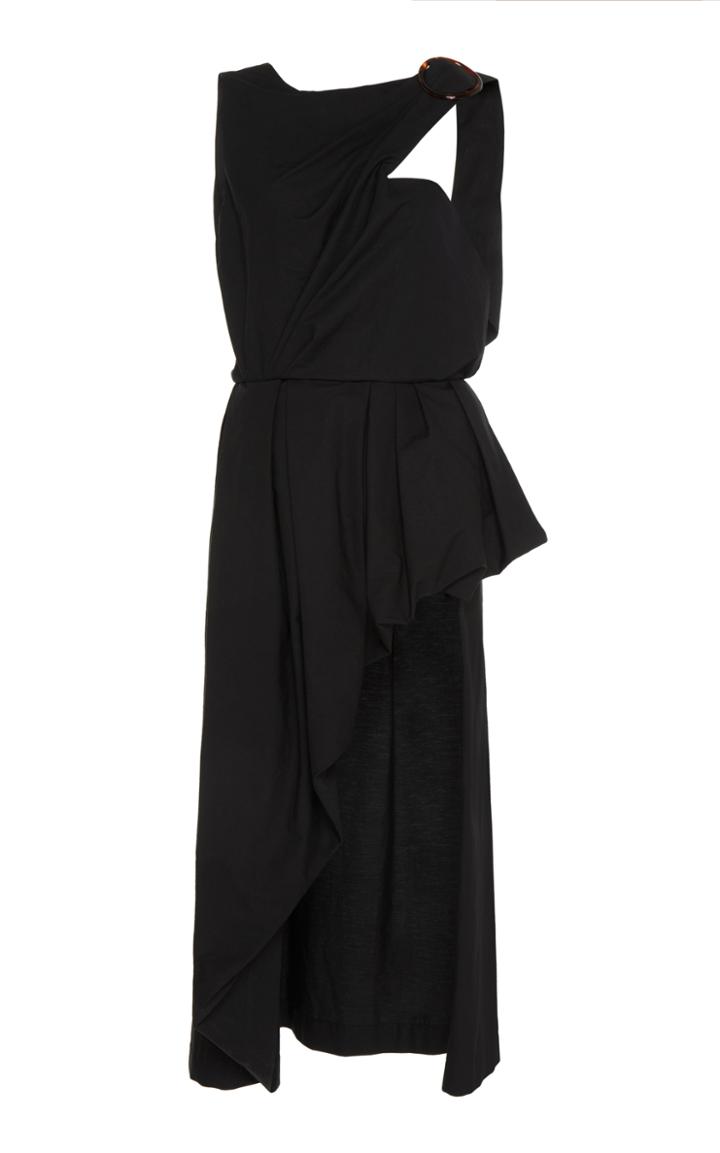 Isa Arfen Washed Poplin Asymmetric Top