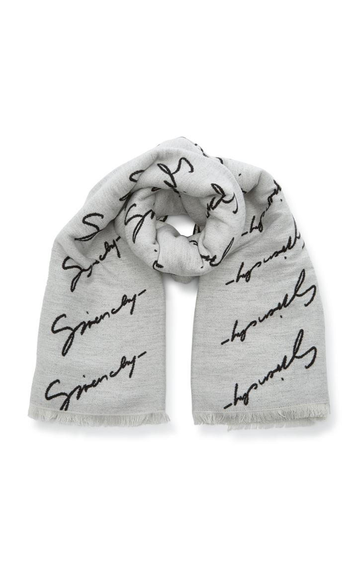 Givenchy Printed Fringed Silk Scarf