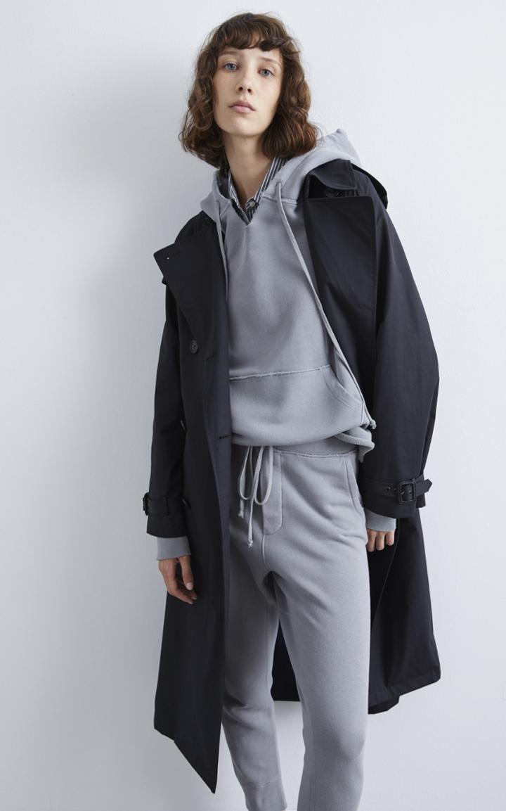 Moda Operandi Nili Lotan Janie Oversized Distressed Cotton Hoodie