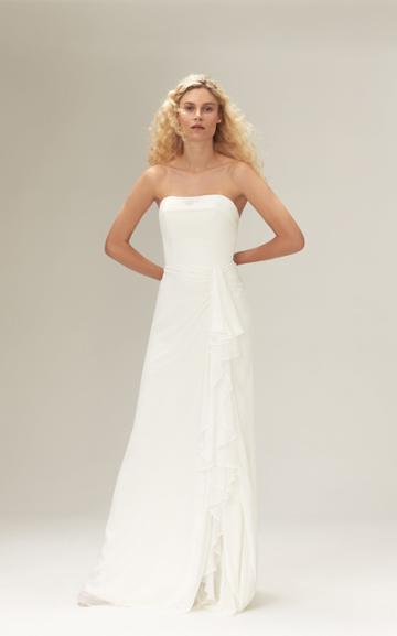 Savannah Miller Ida Sweetheart Crepe Strapless Gown