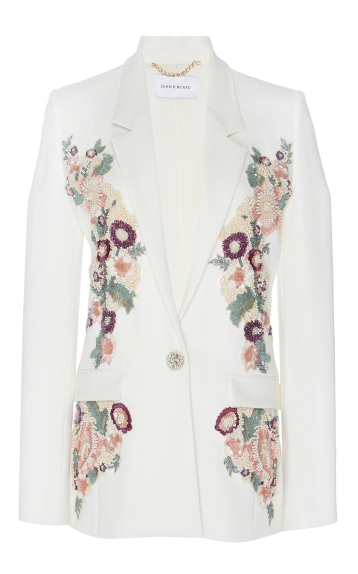 Zuhair Murad Multicolor Embroidered Jacket