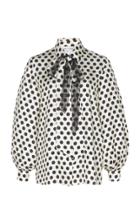 Dice Kayek Neck Tie Silk Shirt