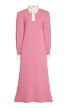 Moda Operandi Rowen Rose Button-embellished Crepe Maxi Dress Size: 32