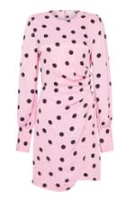 Moda Operandi Rebecca Vallance Mattel Button-detailed Polka-dot Crepe Mini Dress