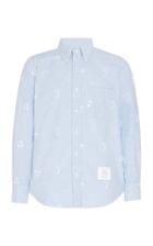 Thom Browne Printed Cotton-blend Button-down Shirt