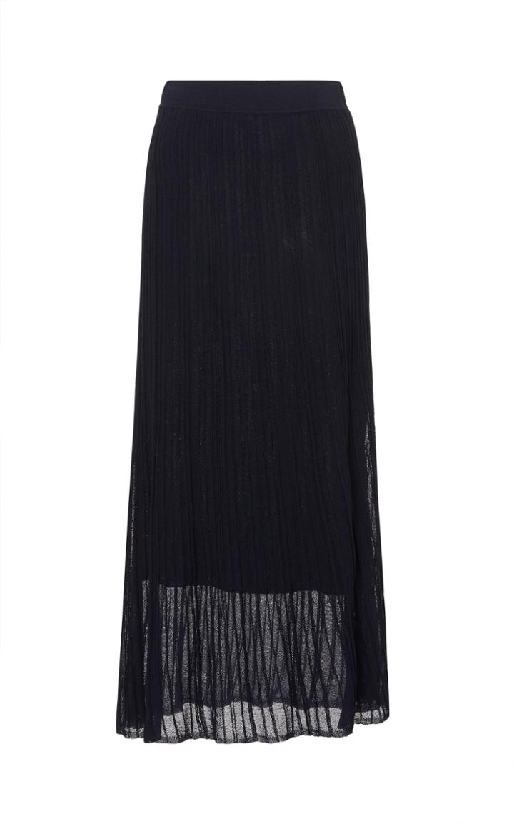 Vince A-line Pliss Sweater Skirt